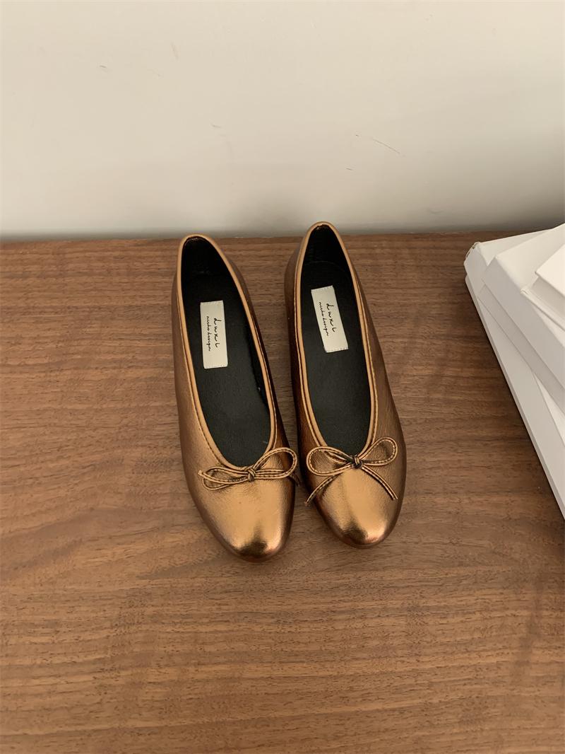 

Fashion IPPEUM Ballerina Flats Women Blue Round Toe Mary Janes Ballerines Shoes Summer New In Balerinas Mujer Elegantes US 8 (25.0CM) коричневый