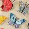 Original Embroidery Label Clothing Accessories Cartoon Butterfly Embroidery Sticker Cloth Label Self-adhesive Patch Sticker Accessory Cloth Sticker