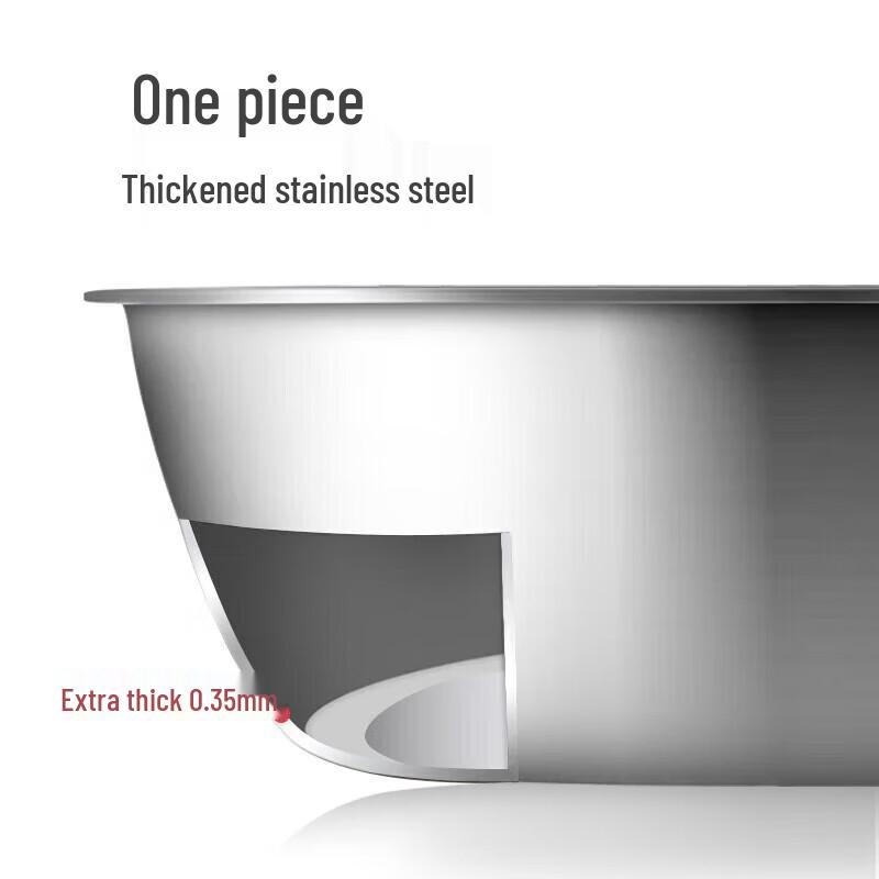 Meichu 3-Piece Stainless Steel Kitchen Basin Set