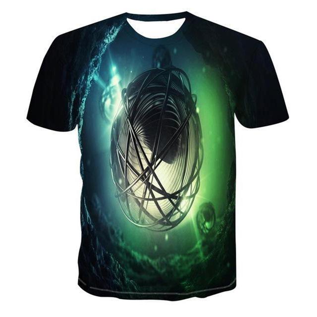

Мужская футболка с коротким рукавом и круглым вырезом с 3D-принтом, повседневная, стильная и модная летняя одежда 6XL