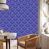 Geometric Rhombus Wallpaper, Blue Background, Blue Center, 50x1000