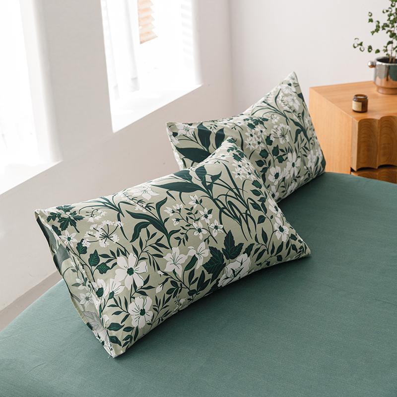 2pcs Pillowcase 100% Cotton Pillow Cover Printed Pillowslip for Home Bed 48x74cm Cushion Cover Soft Pillow Sham Capa De Almofada