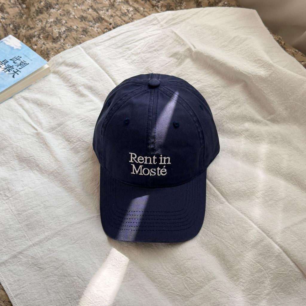 Fashion Washed Cotton Letter Embroidery Soft Top Baseball Cap Unisex Spring and Summer Sunscreen Shade Cap