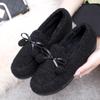 Winter New Fashion Women's Cotton Shoes Fleece Thickened Warm Indoor Home Shoes Doudou Shoes Bow Women's Shoes