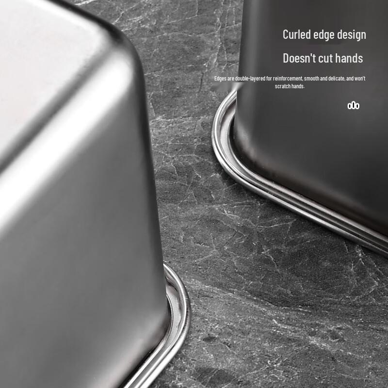 Stainless Steel Square Seasoning Box Set