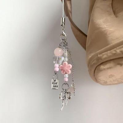 Ccd Lanyard Handmade Beads Homemade Girly Style Ins Mobile Phone Chain Guben Card Pendant