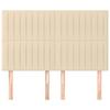 Tête de lit - Maison Exclusive - Crème - Hauteur réglable - 144 x 5 x 118/128 cm
