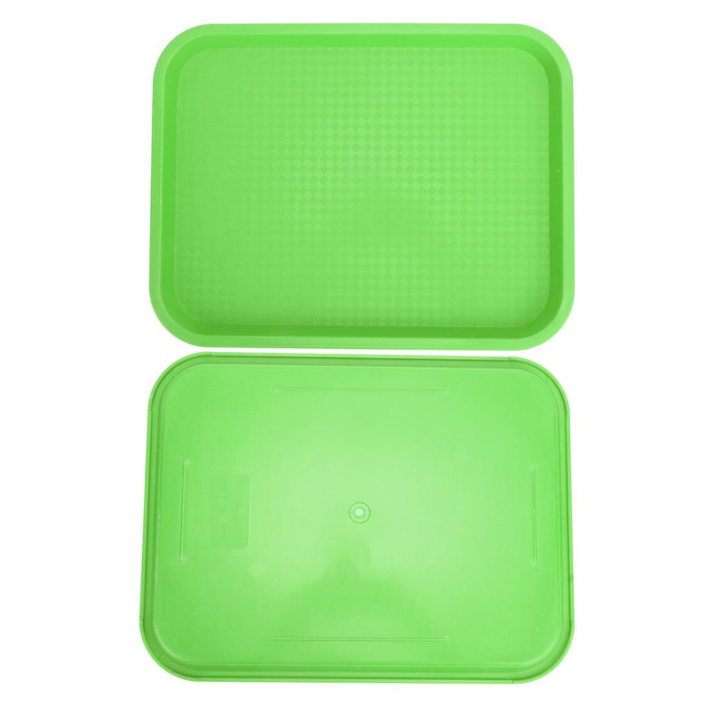 Fast Food Tray PP Rectangular Thick Slip Resistant Multi Purpose Food Service Tray for Restaurant Canteen