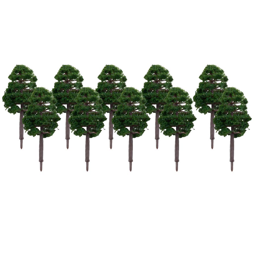 Model Trees Miniature Decoration Supplies 20Pcs 8CM DIY Scenery Street
