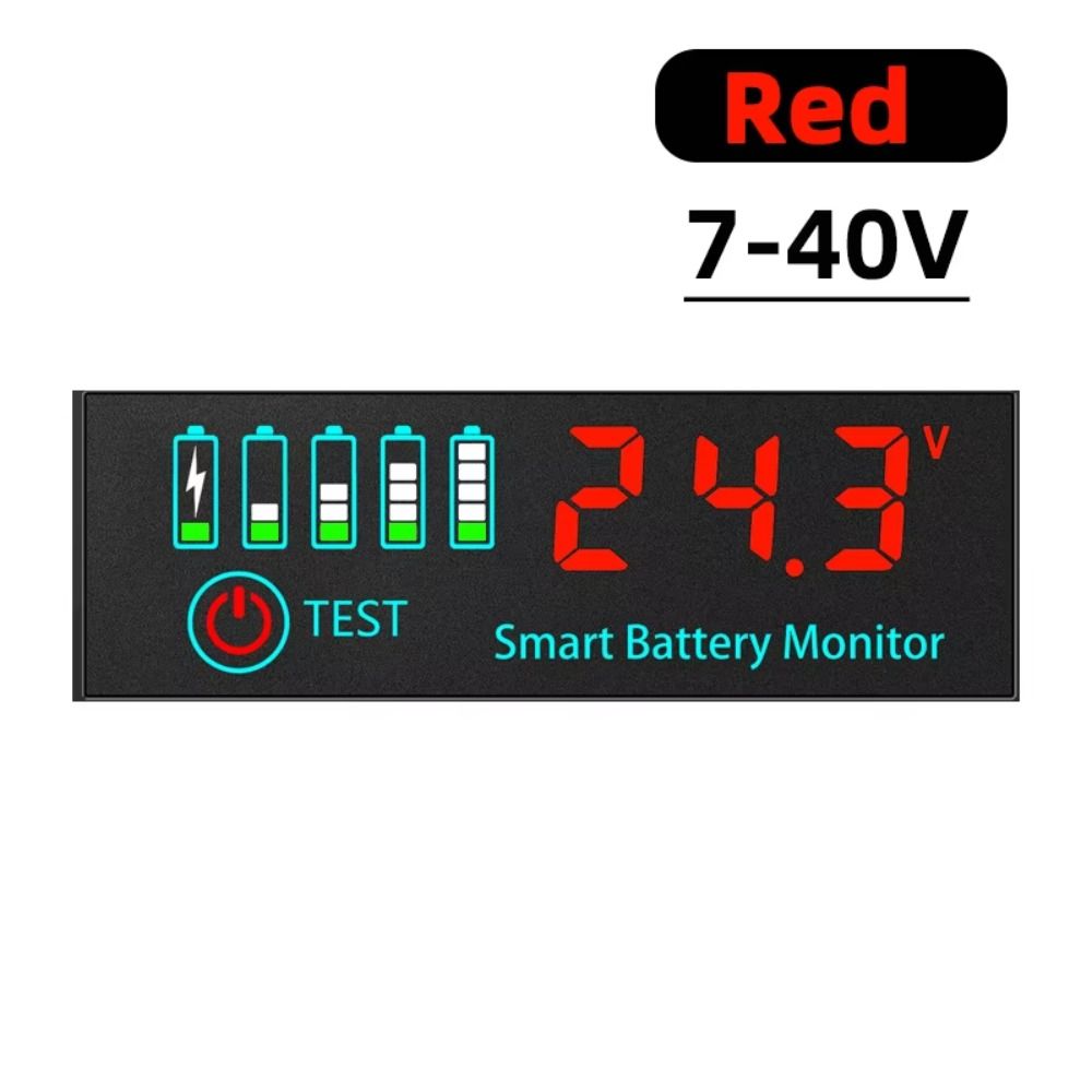 1Pcs LED Display Battery Level Indicator DC7-55V LCD Display Meter  Electronic