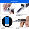 3-in-1 Handheld Refractometer: 0-40% Brix Sugar Meter, 0-25% Alcohol Tester, 0-22° Baumé Gauge