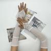 Mesh Gloves Travel Cycling Sun Protection Fingerless Breathable Tulle Gloves Hook Finger Long Elegant Mesh Wedding Gloves
