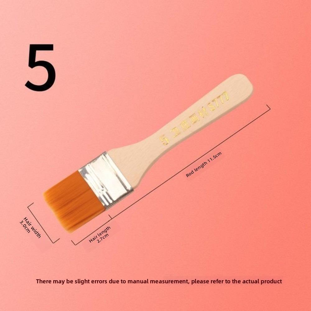 Wood Handles Hair Painting Brush Practical Nylon Clean Brush New BBQ Brush  Art Supplies