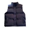 Unisex Korean Casual Solid Vest - Autumn/Winter Warm Sleeveless Down Cotton Outerwear.