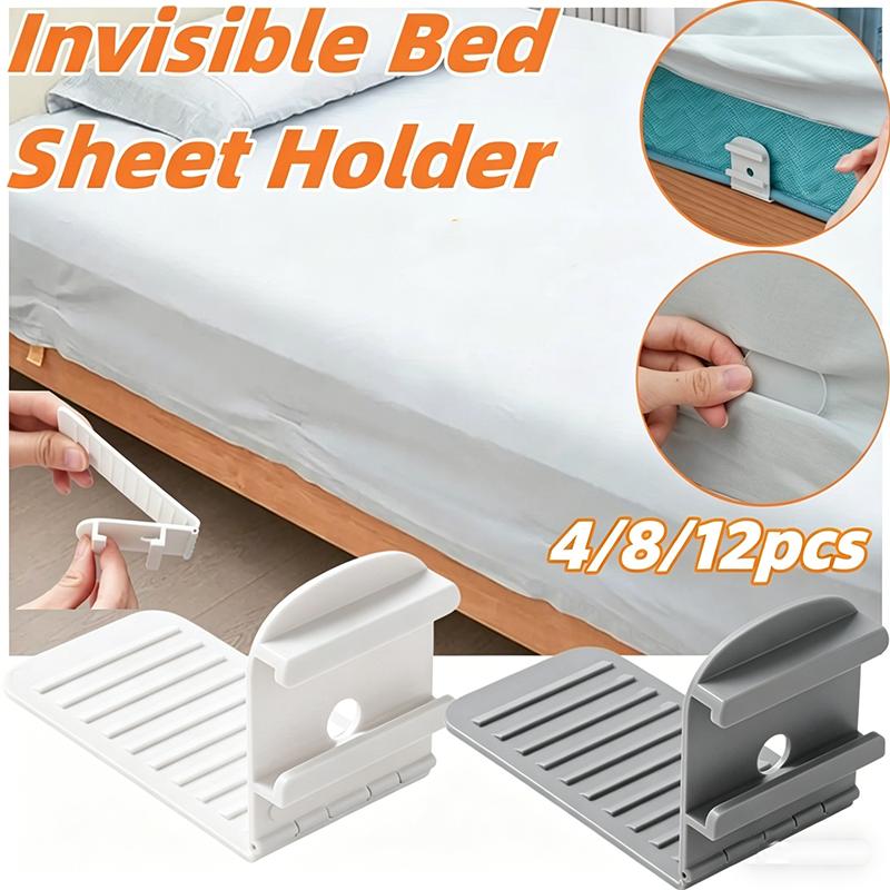 Portable Invisible Bed Sheet Holder Needle-free Anti-slip and Anti-running Sheet Mattress Buckle, Non-marking Bed Sheet Clips For Hotels Home