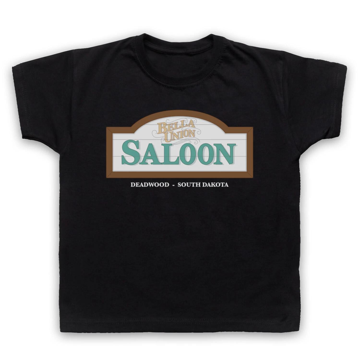 DEADWOOD BELLA UNION SALOON CULT WESTERN TV SHOW LOGO KIDS CHILDS T-shirt 100