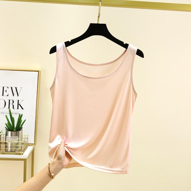 

Це новий літній безрукавний базовий шар з топом-холтером для жінок. Це облягаючий, універсальний та простий топ з U-подібним вирізом. XXL