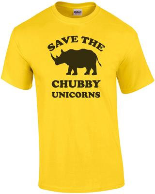 Red de dikke eenhoorns t-shirt