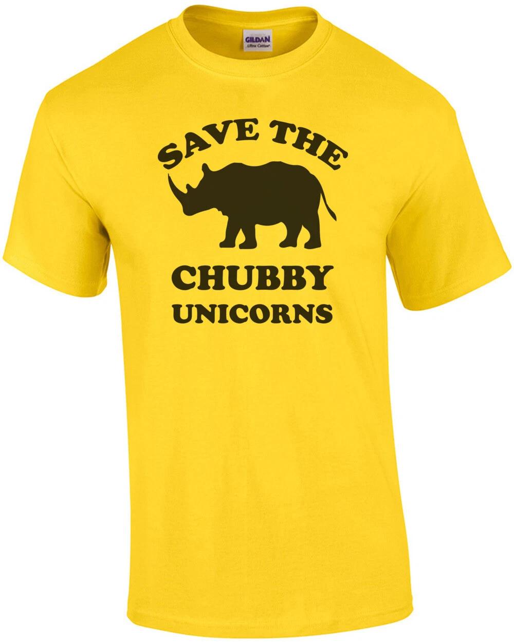 Save the chubby unicorns t-shirt 2XL