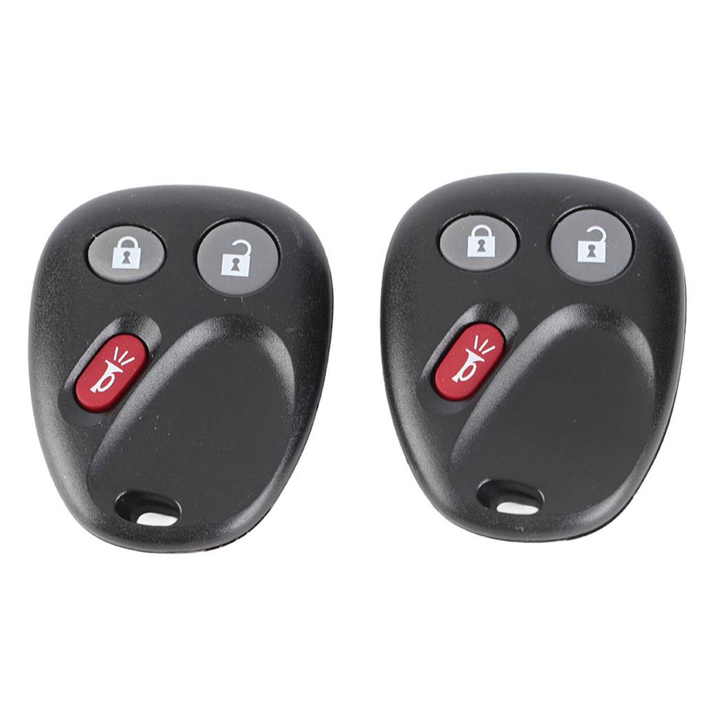 2 Pack 3 Buttons Keyless Car Remote Fob LHJ011 Replacement for 2003 2006 ABS Black