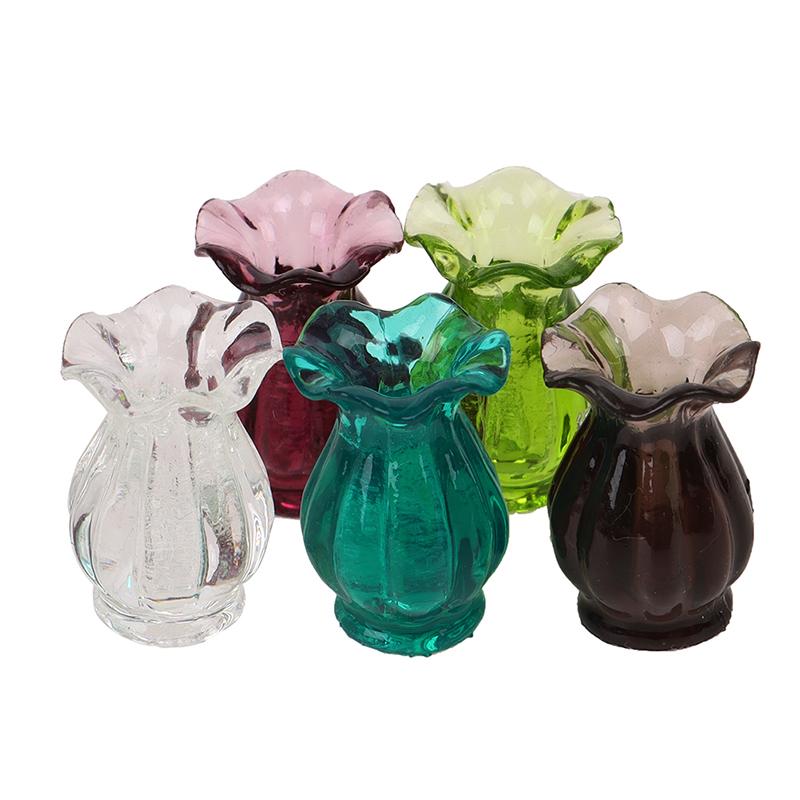 Dollhouse Miniatures 1:12 Mini Ceramic Pot Diy Ceramic Ornament Decora Vase