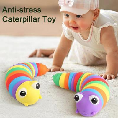 Ślimak Fidget Toy do łagodzenia stresu Artikulowana Rozciągliwa Gąsienica Zabawka Sensoryczna Przenośny