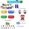 Super Mario Birthday Party Supplies Includes Banner, Cupcake Toppers, Balloons