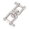 Stainless Steel Double Ended Swivel Shackle 8 Shaped Ring Connector Marine Device for Ships Boat Yacht 8mm, Load