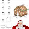 Christmas Gingerbread Cookie Cutters Set House Nativity Scene X 10
