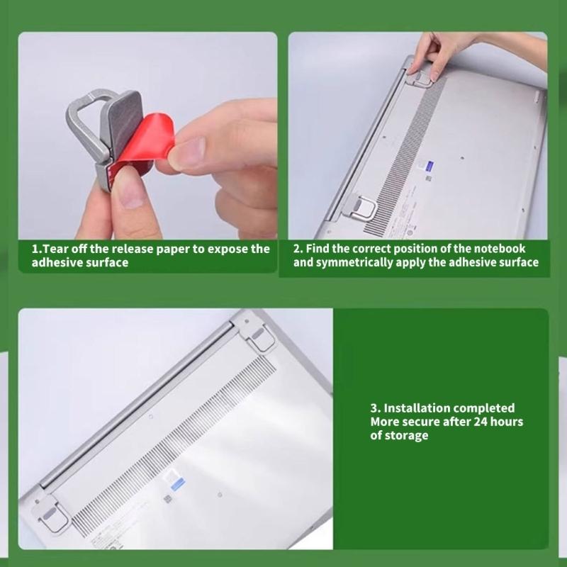 Foldable Portable Laptop Holder Bracket Aluminum Computer Stand For Home Office Desk Work Place