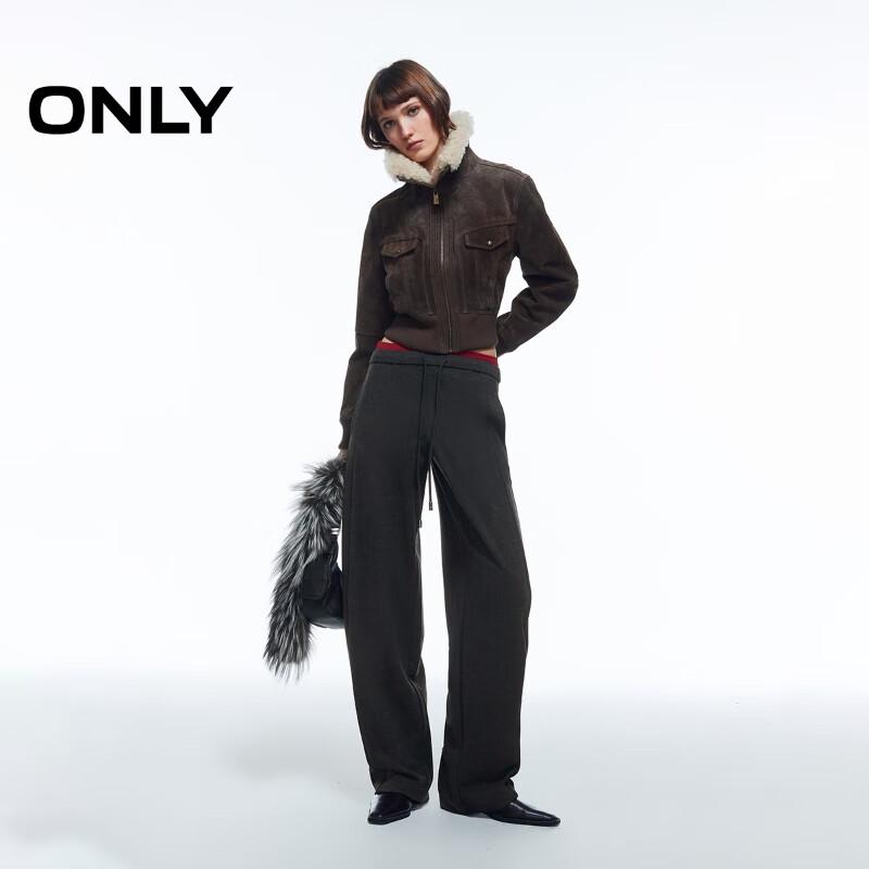 Only Women's Relaxed Fit Brushed Elastic Waist Banana Pants