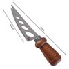 High-Quality Stainless Steel & Acacia Wood Cheese Knife and Fork Set