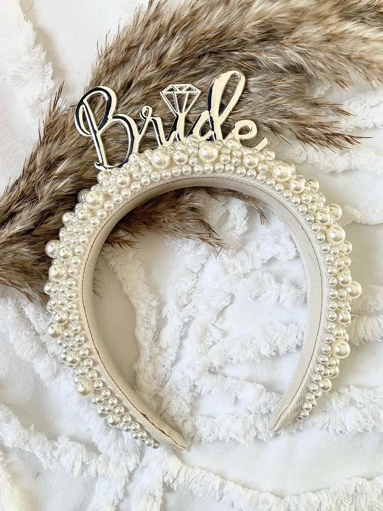 Bride To Be Headband Girls Night Bachelorette Hen Party Bridal Shower Boho Beach Wedding Engagement Decoration Honeymoon Gift