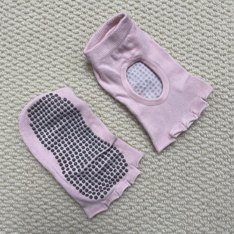 

Yoga Socks Women s Bandage Professional Non-Slip Finger Socks Pilates Sports Cotton Socks Exposed Back Fingerless Toe Socks Pink(36-39)