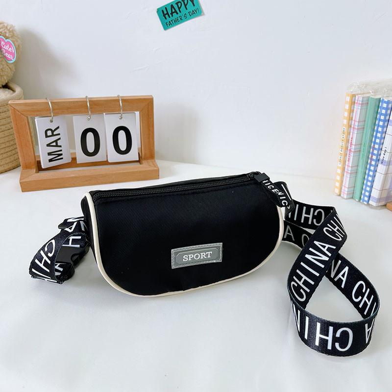 

Модная Корейская Стиль Мальчики И Девочки Холщовая Сумка Через Плечо Идеально Подходит Для Детских Приключений чёрный