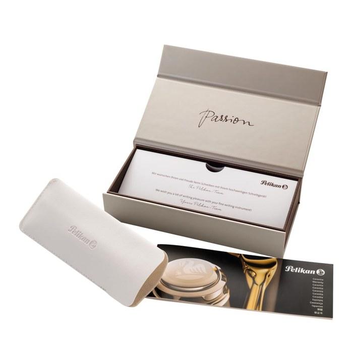 Pelikan Souvern M1000 Fountain Pen, EF Extra Fine Nib, Green Stripe