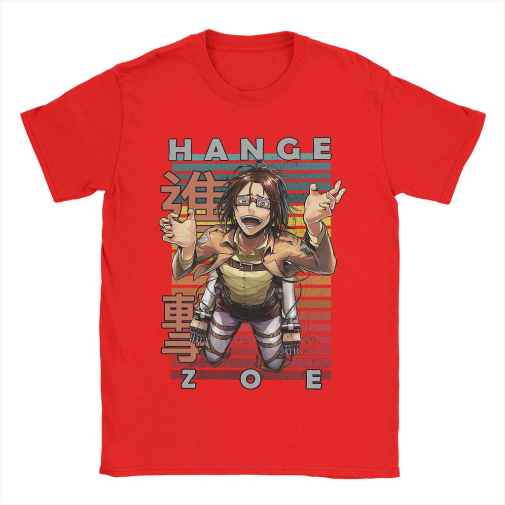 Men Hange Zoe Attack On Titan Snk Cool AOT T Shirt  Cotton Tops Awesome Short Sleeve Crew Neck Tees Printing T-Shirts
