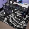 1PC Custom Name "Tarantula Web Design" Theme Floor Mat Ideal for Living Room, Game Rooms, Office, Bedroom,Floor Mat Playful Design