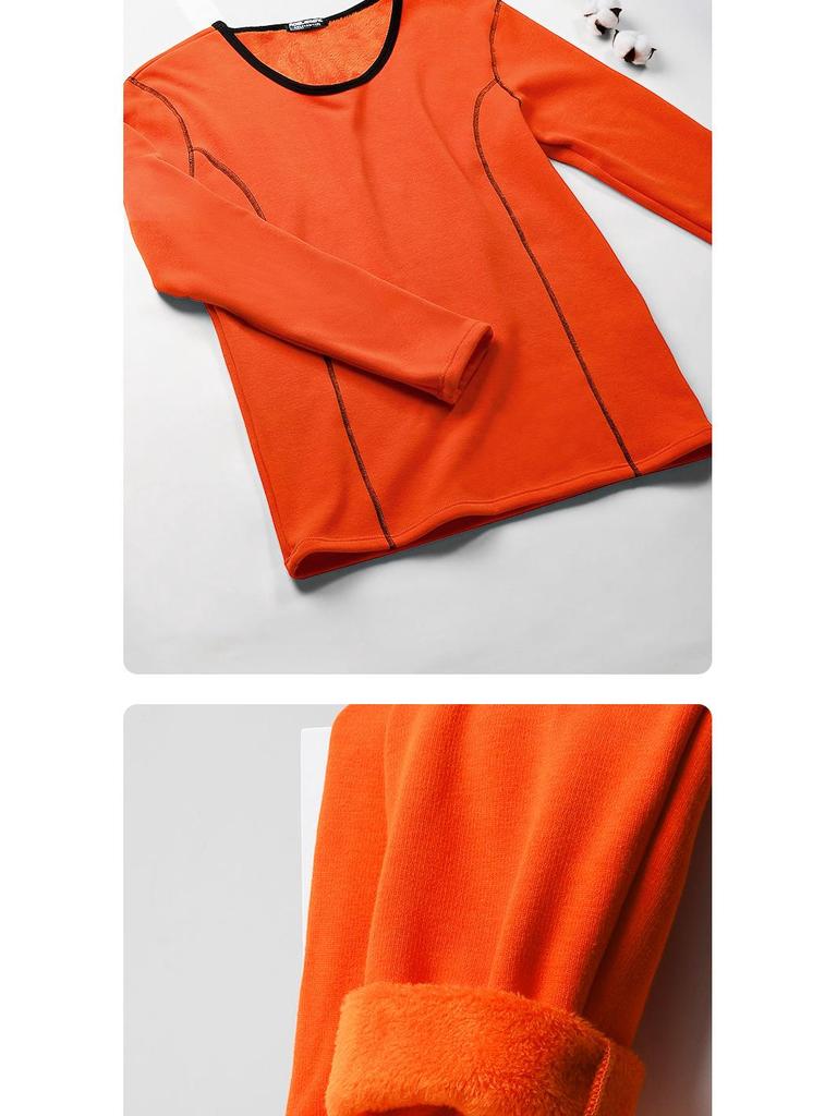 Men's Slim Fit Cotton Round Neck Top & Pants - Comfortable, Warm Autumn Wear