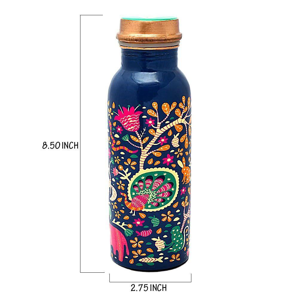 Meena Printed 750 Ml Bottle Non-Toxic BPA Free| Leak Proof| Durable & Rust Proof for Home,School,Yoga,Office,Travel Bottle Vacations