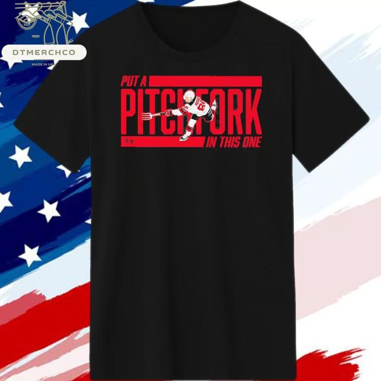 Jack Hughes Devils Put A Pitchfork In This One T-Shirt Unisex T-Shirt M