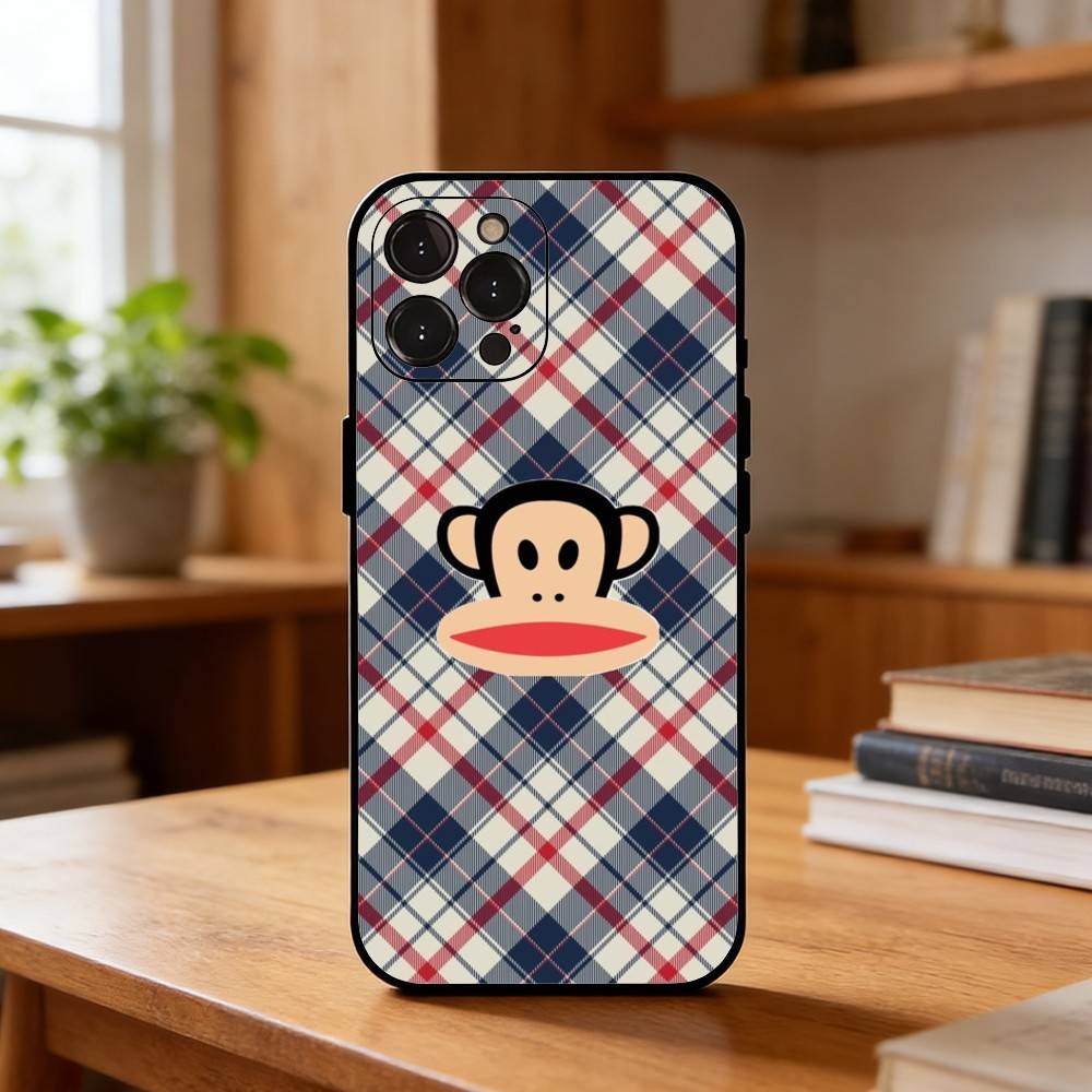 CUTE T-pauls-frank-s Fashion Phone Case For iPhone17,16,15,14,13,12Plus,Pro Max,XS,5G Soft Silicone Black Cover