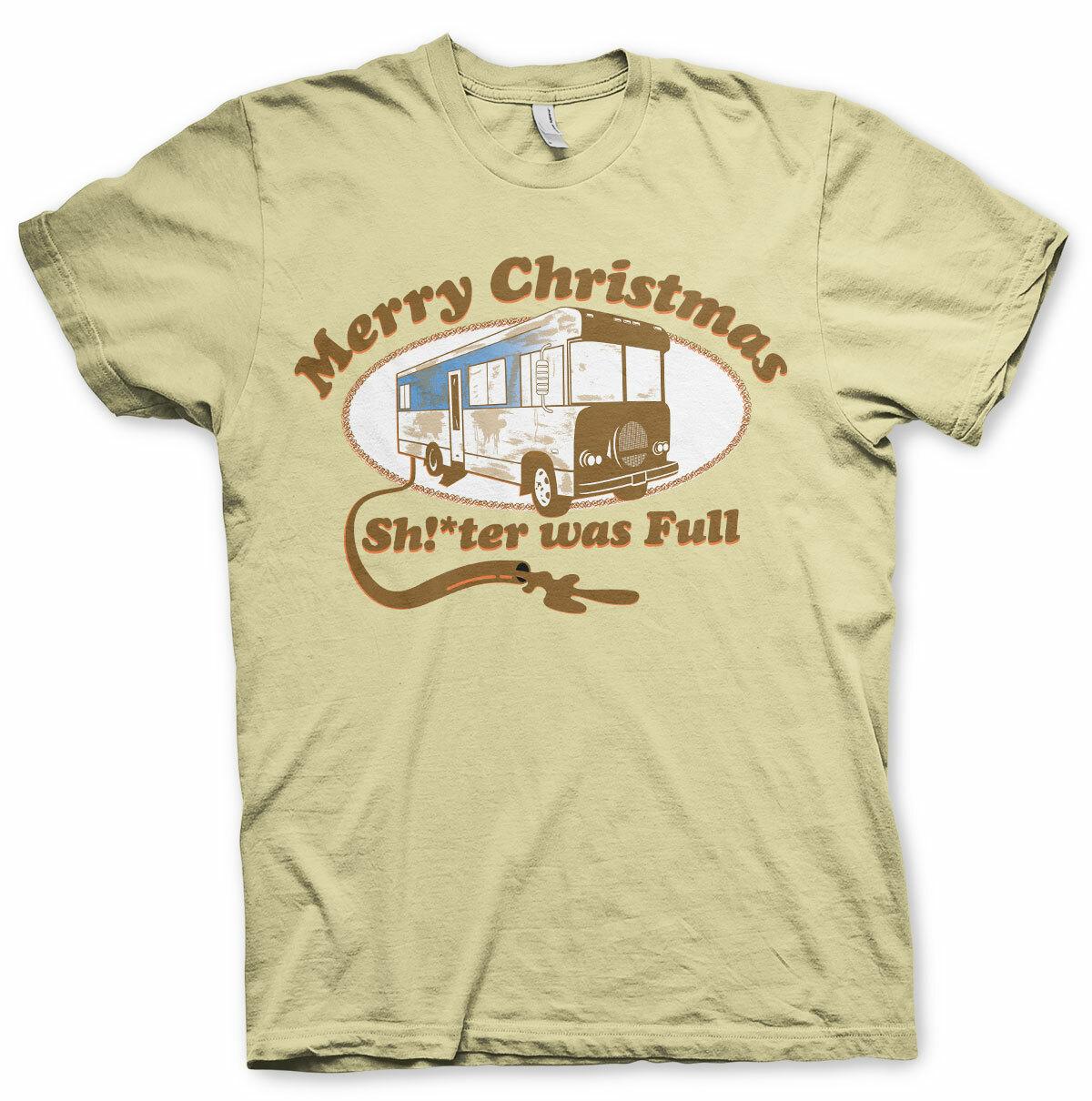 National Lampoon s Christmas Men s T-Shirt SHITTER WAS FULL S-XXL- S