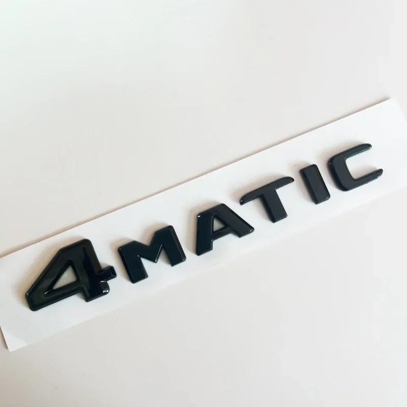 3D Flat Font Chrome Black ABS Letters GLA250e 4Matic Emblem for Mercedes Benz X156 X253 Car Trunk Rear Logo Sticker Accessories