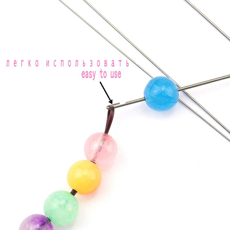 27cm super long stainless steel opened beading needles Crochet Easy Jewelry Making Tools beading pins for beads and pearls 1PCS