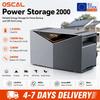 Sistem de stocare a energiei pentru balcon Oscal Power Storage 2000, Baterie LiFePO4 de 1920Wh, Extensibil la 9600Wh, Ieșire AC de 1200W, Intrare solară 4-MPPT de 2400W