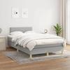 Maison Exclusive - Sommier à lattes de lit et matelas gris clair 120x190 cm tissu