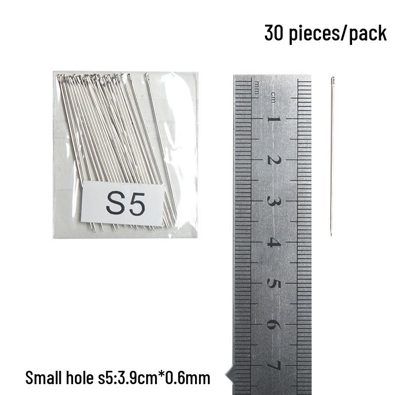Steel Sewing Needles: Large & Small Eye, Long Needles for Quilts, Clothes, Cross Stitch, Embroidery