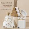 Peeking Rabbit Cartoon Drawstring Disposable Garbage Bags - Thickened, Enlarged, Plastic