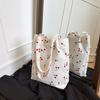 Tasche Damen neu lässig große Kapazität schön einfach Mode College-Stil Umhängetasche Kirsche Erdbeere Cordtasche